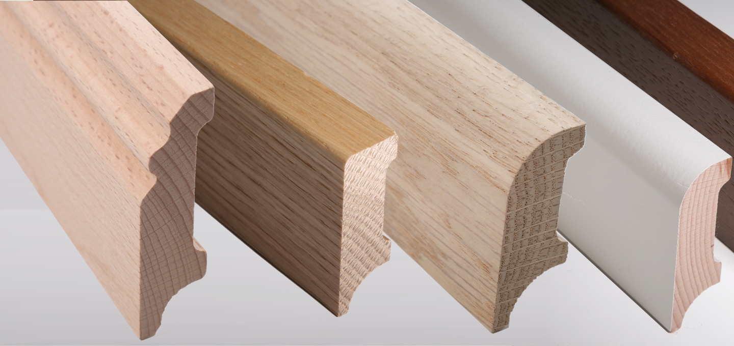 1 x Innenecke für Sockelleiste 40 mm in verschiedenen Farben Holz oder UniMuster