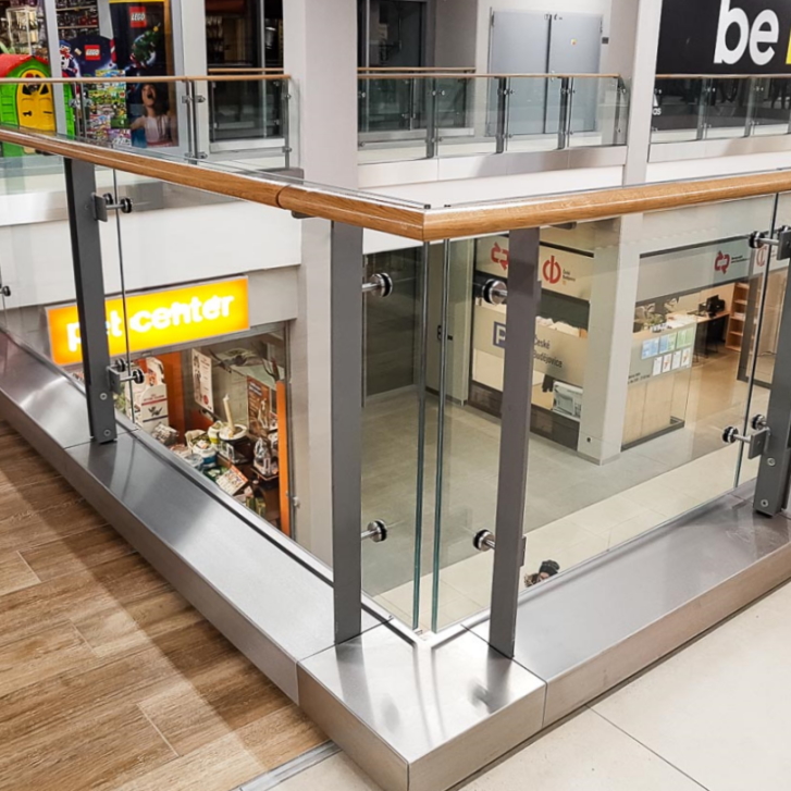 Handlauf für Einkaufszentrum