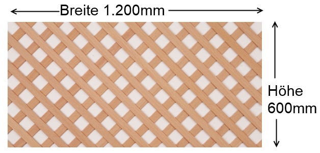 Erklärung Lagerformat und Zuschnitt bei Zier- und Holzgittern 