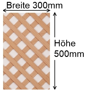 Erklärung Lagerformat und Zuschnitt bei Zier- und Holzgittern 
